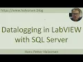 Datalogging in LabVIEW with SQL Server