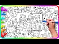 KPop Demon Hunters FanArt Coloring Pages Compilation Satisfying Coloring Huntrix and Saja Boys