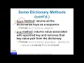 ITS 140 - Python dictionaries sets and the pickle module