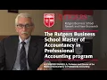 Rutgers Business School s Master of Accountancy in Professional Accounting