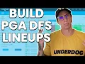How To Build PGA DFS Lineups Using FantasyLabs