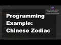 Java 1 Online 5 03 Conditionals and Loops Chinese Zodiac