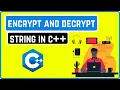 Encrypt and Decrypt the String in c
