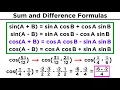 Formulas for Trigonometric Functions - Angle Prod-to--to-Prod