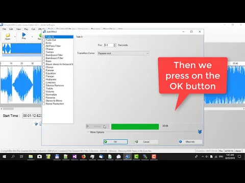 Download MP3 How to fade in, fade out, cross fade songs with Simple MP3 Cutter Joiner Editor