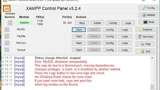 Solved XAMPP MySQL and phpMyAdmin don t work
