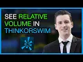 How to See Relative Volume in Thinkorswim A Step-by-Step Tutorial