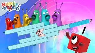 Alienígenas em Numberland?! Aprenda a Contar para Crianças - Compilação | Numberblocks em Português
