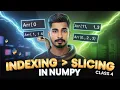 Indexing Slicing in NumPy Arrays NumPy Array Tutorial in Hindi NumPy Complete Course in Hindi
