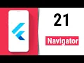 Navigator - Flutter Tutorial for Beginners