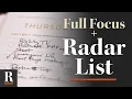 Using Radar ist with the Full Focus Planner
