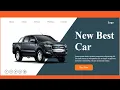 How To Make Car Landing Page Using Html and Css Only