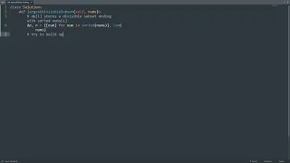 Leetcode 368 Largest Divisible Subset in Python Python Leetcode Python Coding Tutorial ASMR
