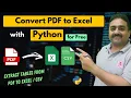 How to Convert PDF to Excel Using Python Extract Tables from PDF to