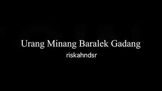 Download Urang Minang Baralek Gadang - Karaoke MP3