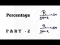 Short Trick Percentage Problems Tricks and Shortcuts In Hindi Part 2