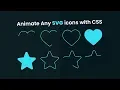Animate Any SVG icons with CSS Only SVG Stroke Animation With Html CSS