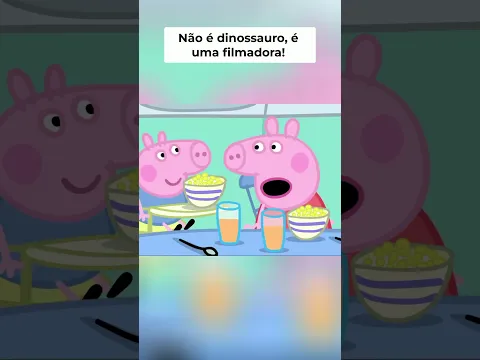 A surpresa do George com o novo brinquedo 🎥 #peppapig #familia #shorts
