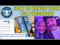 HOW TO RENEW YOUR TSA PRECHECK