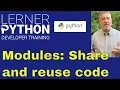 Python for non-programmers lesson 14 Modules and packages