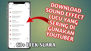 cara download efek suara lucu untuk edit video yang sering di gunakan youtuber