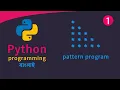 Python Pattern Programs in Bangla - Printing Stars in Right Angle Triangle Shape Star Pattern