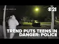 Police say TikTok trend in which teens donkey kick doors could be dangerous