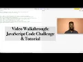 Learn to code - JavaScript Tutorial Using a Code Challenge Full Walkthrough