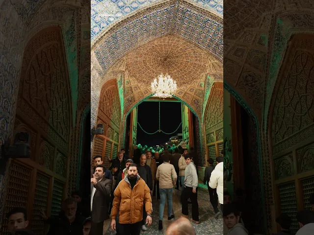 مع الملائكة يطوف زائركم وقلبه ينبض بحروفكم توافد الحشود المؤمنة لزيارة الإمامين الكاظمين (ع)