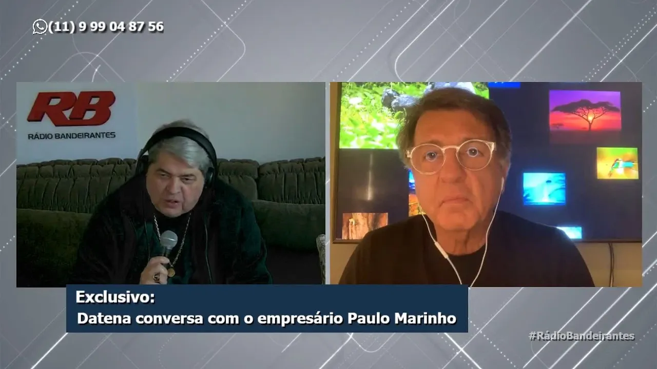 “Se Flavio Bolsonaro renunciar, eu renuncio no dia seguinte", diz Paulo Marinho a Datena