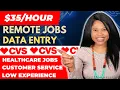 Remote Jobs Hiring Right Now Data Entry Paid Training CVS Healthcare Customer rep High Paying