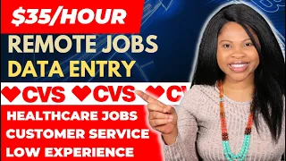 Remote Jobs Hiring Right Now Data Entry Paid Training CVS Healthcare Customer rep High Paying