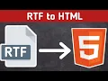 How to convert RTF to HTML Tovinov Digital Works