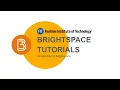 Introduction to Brightspace with Rob Piorkowski from SUNY