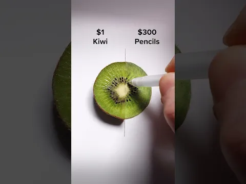 Which is the best? #art #drawing #shorts #kiwi #cherry #illusion #pencildrawing #howtodraw