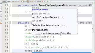 JAVA SH6 how to add items to ComboBox