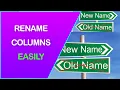 How to Rename a Column in Pandas and Python