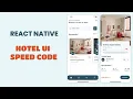 React Native Hotel Manager UI - Speed Code Custom Font