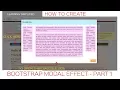 How to create Bootstrap Modal Dialogue Box - Part 1