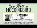 To Kill a Mockingbird Test and Answer Key with Study Guide for High School