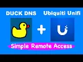 How to use Duck DNS with UBQUITI UNIFI - Easy remote access