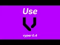 Use statement Vyper 0 4