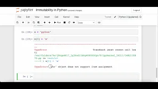 Immutability in Python with visualisation and example