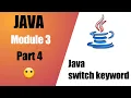 Java Tutorials in Hindi Module 3 Part 4 switch case in java
