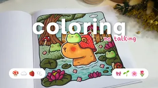 ASMR Color With Me I Capybara Coloring Page