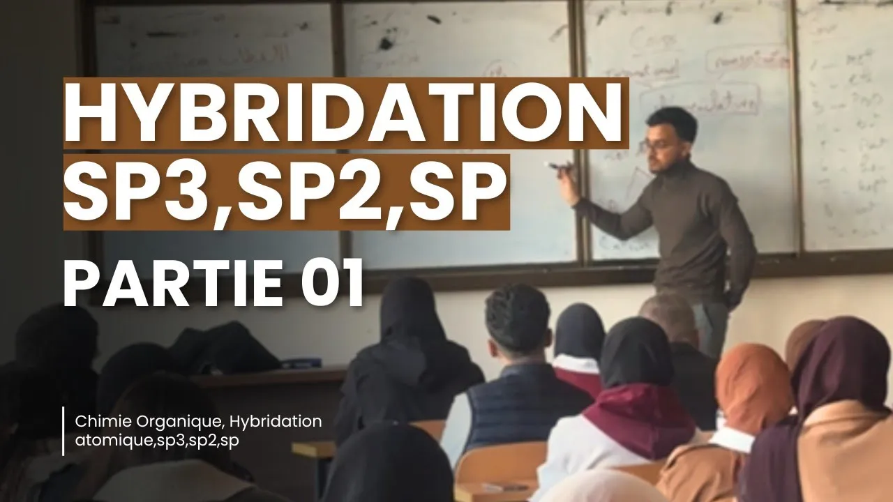 Chimie Organique: "Hybridation sp3 " partie 01;  Cour: Etude de carbone #chimie_organique