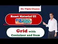 10 React Material UI Grid with Container and Item Dr Vipin Classes