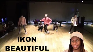 Download iKON - BEAUTIFUL DANCE PRACTICE VIDEO - REACTION😮 MP3