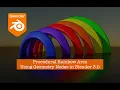 LIVENODING Apple Park Rainbow Arcs Using Geometry Nodes