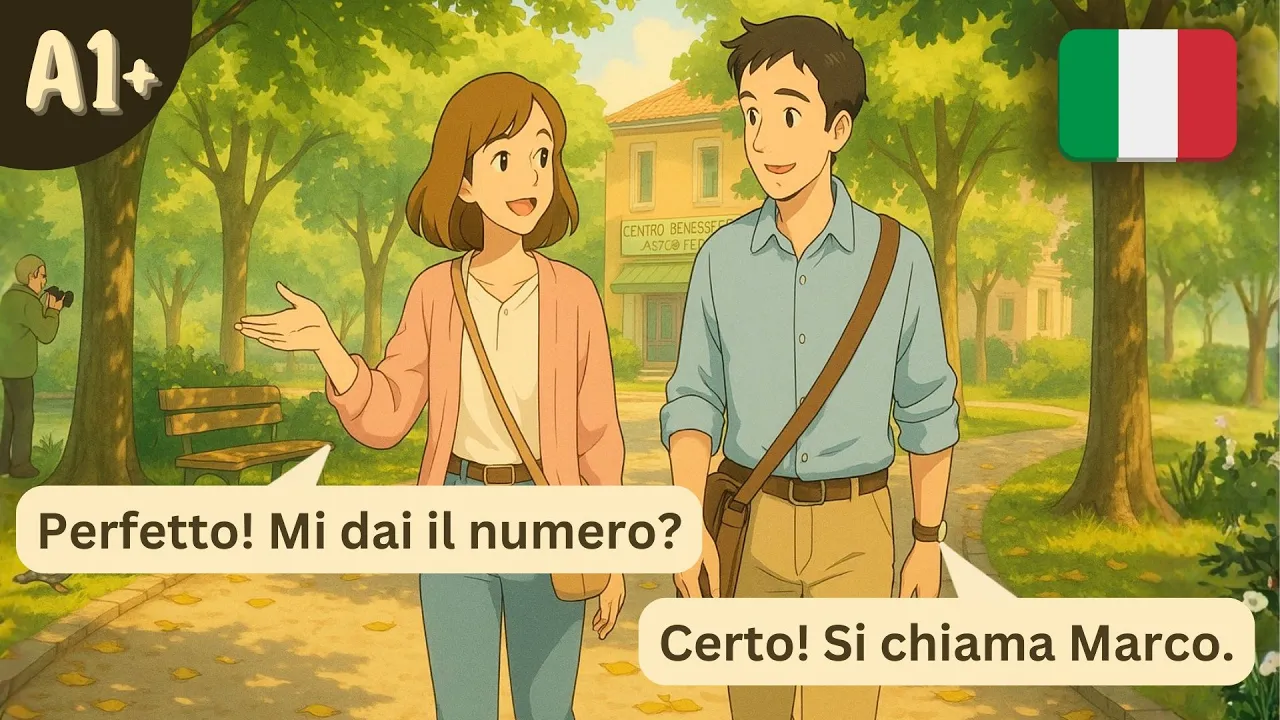 16 Minutes of Natural Italian Conversation | Family & Daily Routine (A1–A2)